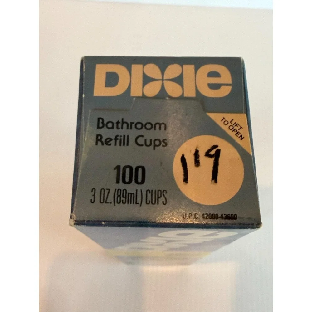 Vtg 80s Dixie Cups 3 oz. Floral Colllection 100 Count‎ Sealed Box Bathroom NOS